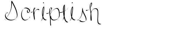 Scriptish font