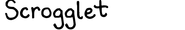 Scrogglet font