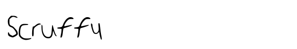 Scruffy font