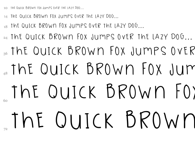 Sea Green font waterfall