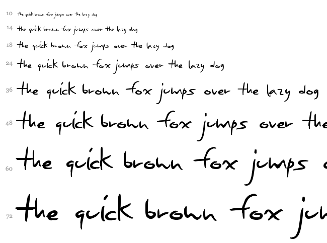 Season Fourteen font waterfall