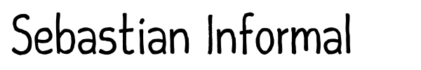 Sebastian Informal font preview