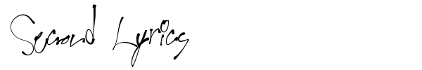 Second Lyrics font