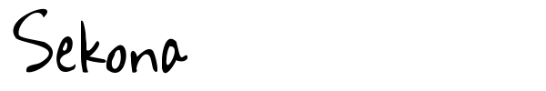Sekona font