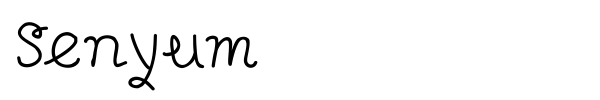 Senyum font