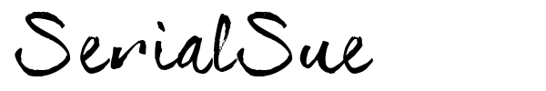 SerialSue font