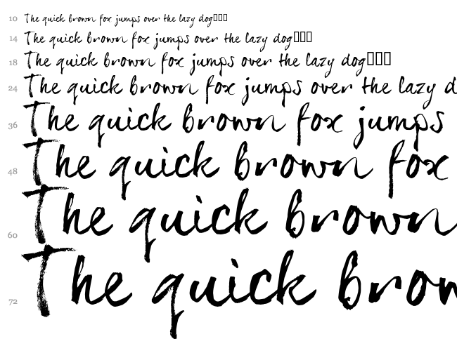 SerialSue font waterfall