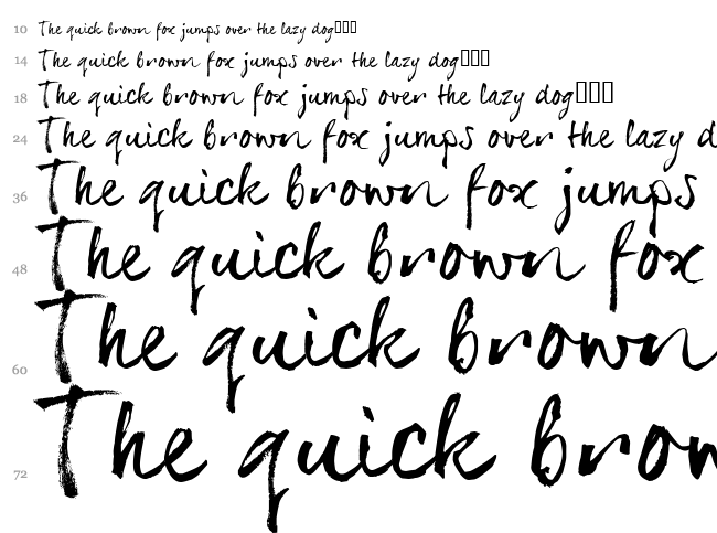 SerialSue font waterfall