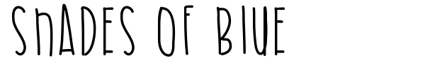 Shades Of Blue font preview