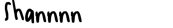 Shannnn font