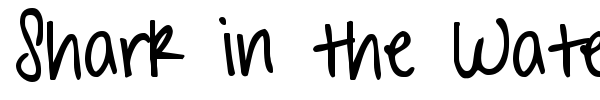 Shark in the Water font