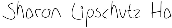 Sharon Lipschutz Handwriting font preview