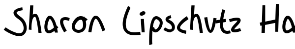 Sharon Lipschutz Handwriting font preview