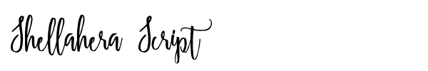 Shellahera Script font