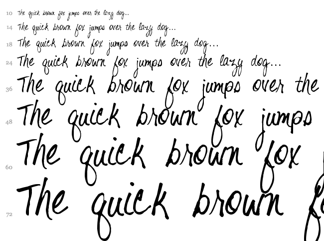 Shelter Me font waterfall