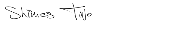Shimes Two font