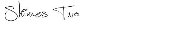 Shimes Two font preview