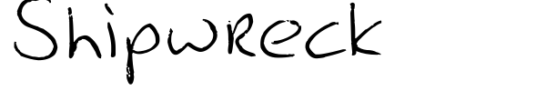 Shipwreck font