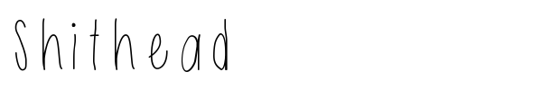 Shithead font