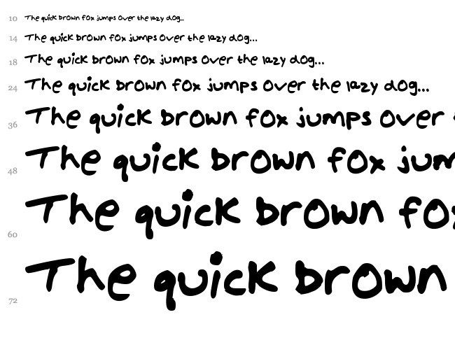 Shout font waterfall