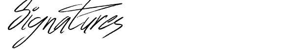 Signatures font