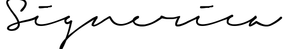 Signerica font preview