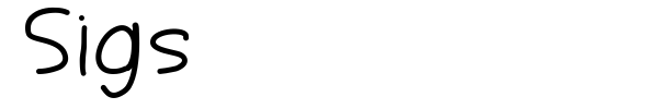Sigs font