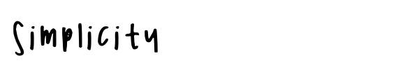 Simplicity font