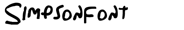 Simpsonfont font