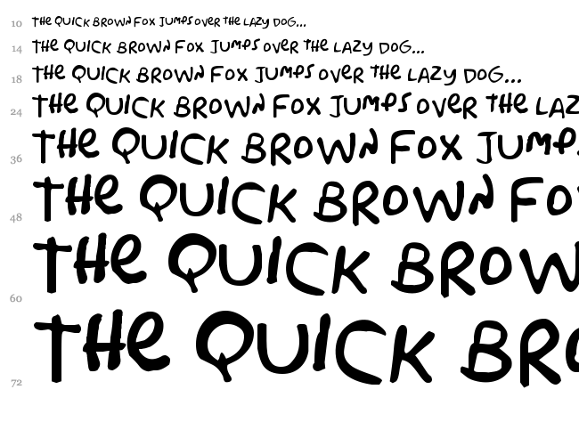 Simpsonfont font waterfall