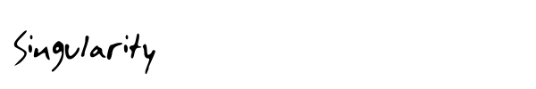 Singularity font