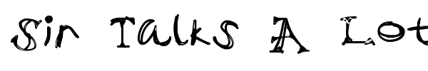 Sir Talks A Lot font