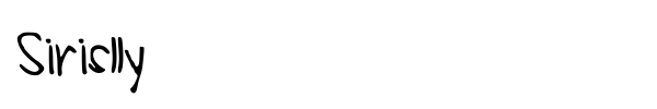Sirislly font