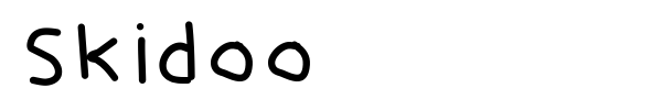Skidoo font