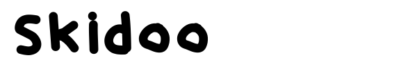 Skidoo font preview