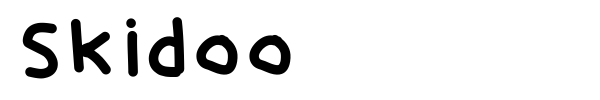 Skidoo font preview