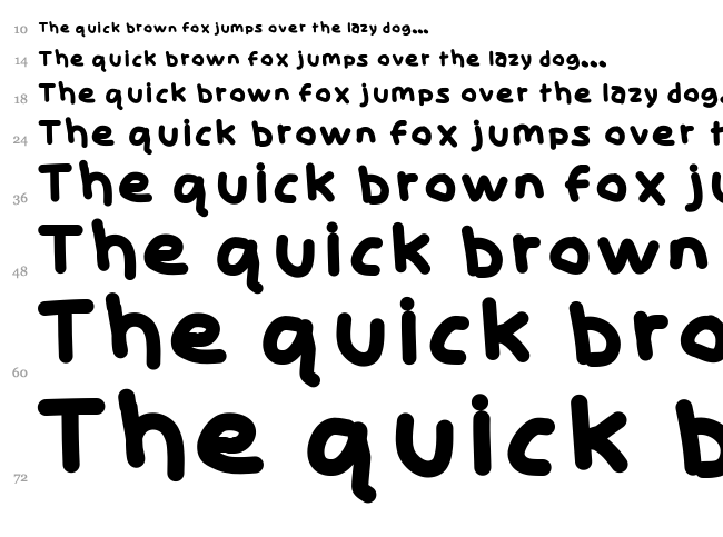 Skidoo font waterfall