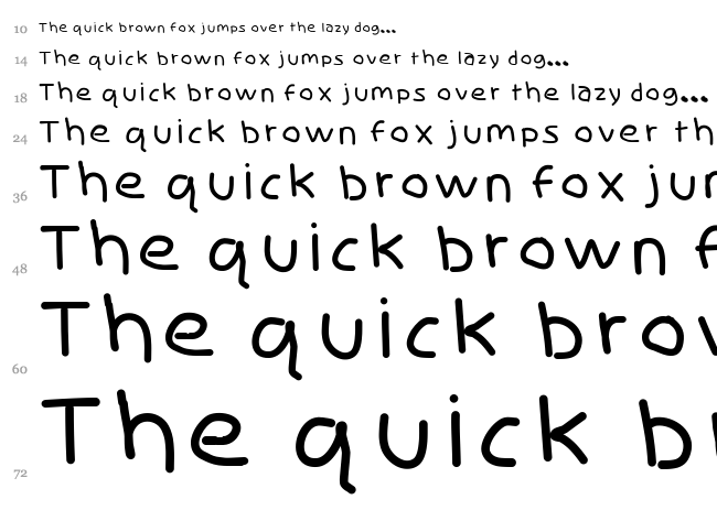 Skidoo font waterfall