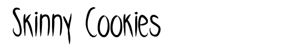 Skinny Cookies font