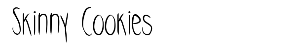Skinny Cookies font preview