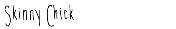 Skinny Chick font