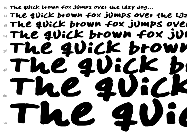 Skitser Marker font waterfall