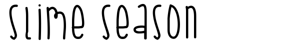 Slime Season font