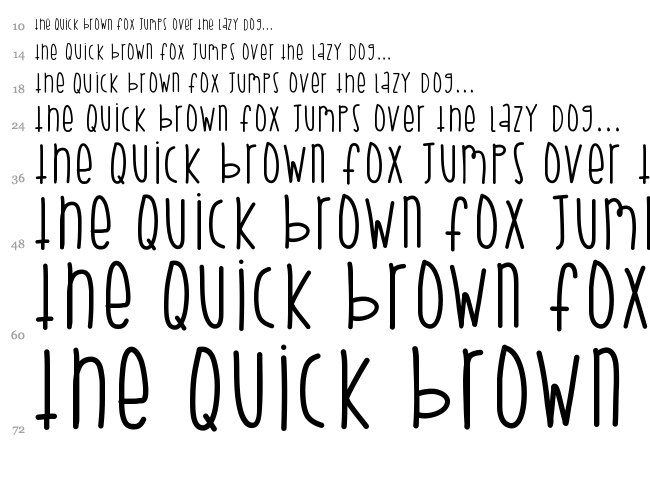 Slime Season font waterfall