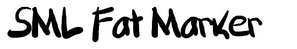 SML Fat Marker font