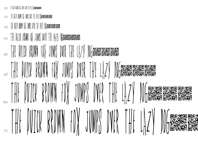 Smoking Pistols font waterfall