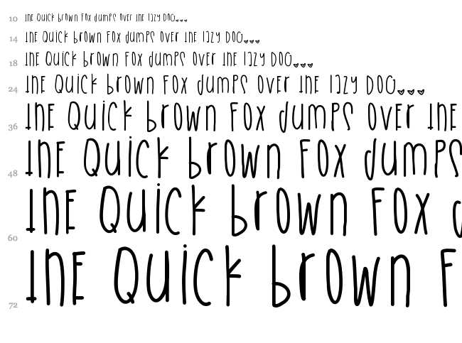 Sneaker Collector font waterfall