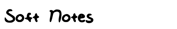 Soft Notes font