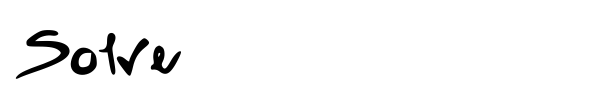 Solve font