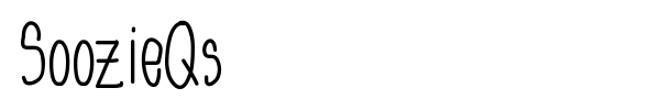 SoozieQs font